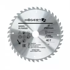 Диск пильный по дереву 250x40Tx30, Mn65 HT6D790