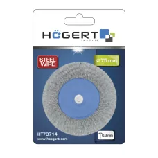 Щетка круглая 75 мм, стальная проволока, 0.3 mm HT7D714