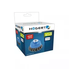 Щетка чашечная витая с резьбой стальная 100 мм HT7D734