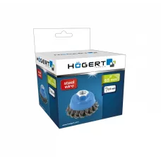 Щетка чашечная витая с резьбой стальная 100 мм HT7D734