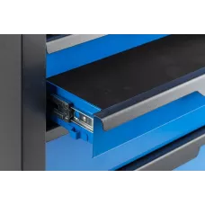 Тележка инструментальная, 6 ящиков (4 ящика высотой 75 мм, 1 ящик высотой 154 мм и 1 ящик высотой 233 мм) HT7G045