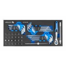 Тележка инструментальная 7 ящиков, боковое отделение, 544 инструмента HT7G050