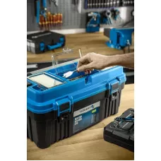 Кейс пластиковый для инструментов 22», съемный органайзер, металлические петли HT7G063