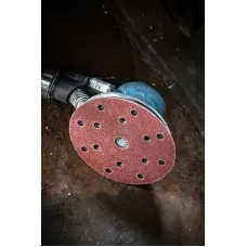 Круг  шлифовальный на липучке с отверстиями 5 шт.   125мм G100 HT8D123