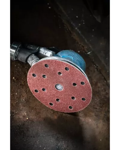 Круг  шлифовальный на липучке с отверстиями  5 шт. 125мм G150 HT8D125
