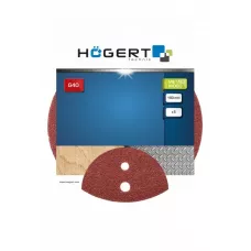 Круг  шлифовальный на липучке с отверстиями  5 шт. 150мм G40 HT8D130