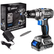 Дрель-шуруповерт аккумуляторная бесщеточная DEKO Sharker