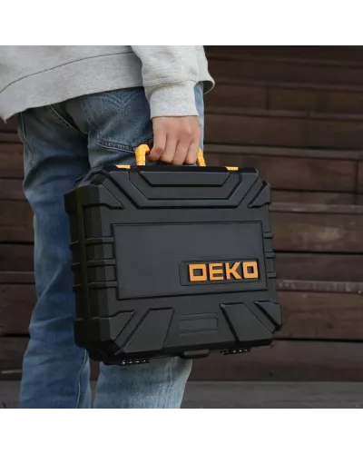 Дрель-шуруповерт аккумуляторная DEKO DKCD20FU-Li SET 195