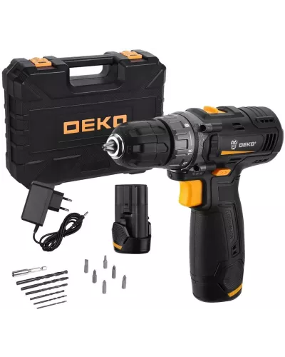 Дрель-шуруповерт аккумуляторная DEKO GCD12DU3 SET 4