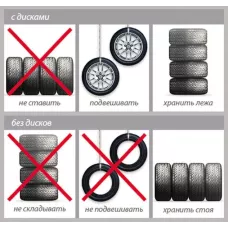 KUFIETA Стойка для хранения колес max D=225мм, max 100кг, L=105см