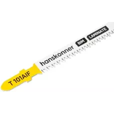 H02-101AIF Пилки для лобзика по ламинату 2шт, T101AIF (дер 3-20мм, пласт<30мм) Hanskonner 4603010130659 (CN), упак