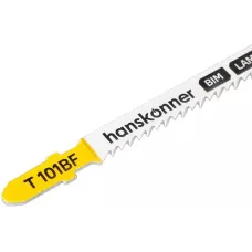 H02-101BF Пилки для лобзика по ламинату 2шт, T101BF (дер,пласт.,фибер.3-30мм) Hanskonner 4603010130710 (CN), упак