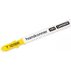 H02-101BR Пилки для лобзика по ламинату 2шт, T101BR (дер,ДСП,фанера 3-30мм) Hanskonner 4603010130734 (CN), упак