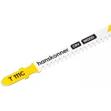 H02-111C Пилки для лобзика по дереву 2шт, T111C (мяг,тверд 5-50мм) Hanskonner 4603010131267 (CN), упак