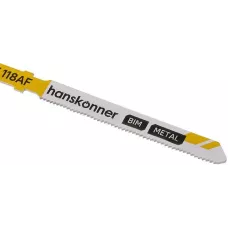 H02-118AF Пилки для лобзика по металлу 2шт, T118AF (лист 1-3мм, проф.10-30мм) Hanskonner 4603010130826 (CN), упак