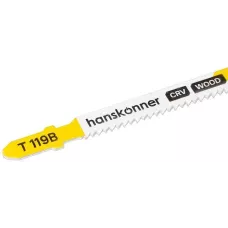 H02-119B Пилки для лобзика по дереву 2шт, T119B (дерево, фанера 3-20мм) Hanskonner 4603010130864 (CN), упак