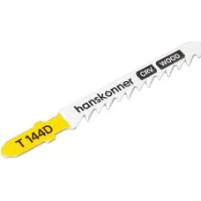 H02-144D Пилки для лобзика по дереву 2шт, T144D (дер 5-50мм,фанер.3-30мм) Hanskonner 4603010130888 (CN), упак