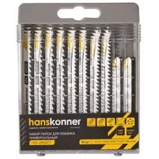H10-UNISET1 Пилки для лобзика УНИВЕРСАЛ 10шт (T101D, T144D, T127D, T111C, T118A) Hanskonner 4603010130963 (CN), упак
