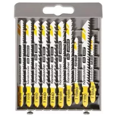 H10-WOODSET1 Пилки для лобз.10шт T119BO,T111C,T101D,T101AO + (T101B,T144D,T101BR)х2,Hanskonner 4603010130987 (CN), упак