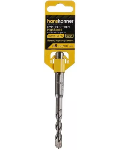 Бур SDS+ Hanskonner H9019-F08-110