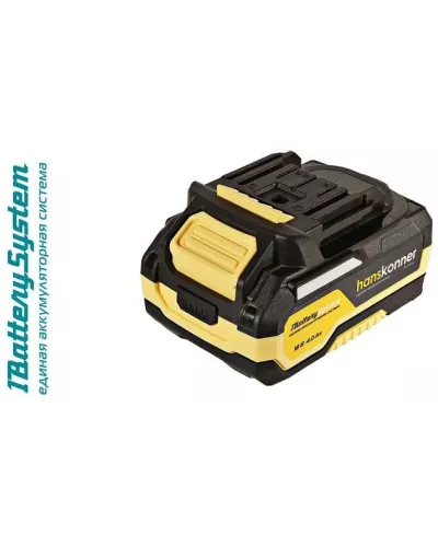 HBP2004 аккумулятор Hanskonner 18 В, 1BatterySystem, 4.0 Ач, USB-разъем
