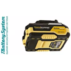 HBP2004 аккумулятор Hanskonner 18 В, 1BatterySystem, 4.0 Ач, USB-разъем