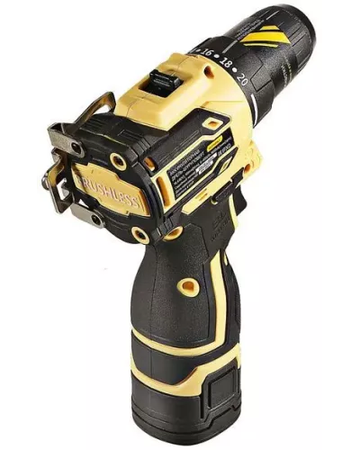 HCD1645BLC Дрель аккумуляторная б/щ Hanskonner, 14,4В, 45Нм, 2х2.0Ач, патрон 10мм, сумка-кейс