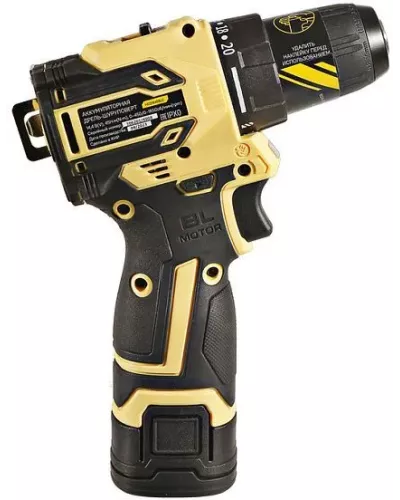 HCD1645BLC Дрель аккумуляторная б/щ Hanskonner, 14,4В, 45Нм, 2х2.0Ач, патрон 10мм, сумка-кейс