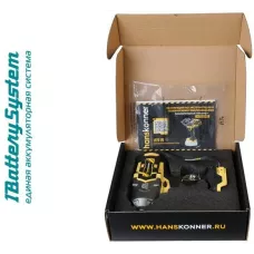 HCD18100S Гайковерт удар б/щ Hanskonner PLATINUM, 18В, 1BatterySystem, 1000Нм, 1/2", без АКБ/ЗУ, 4603010126362 (CN), шт