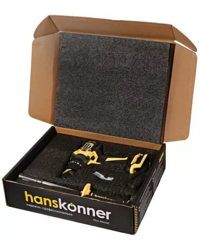 Аккумуляторная дрель Hanskonner HCD18165BL – мощность и надёжность для работы