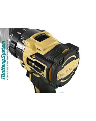 Аккумуляторный шуруповерт Hanskonner HCD18165BLI 1BatterySystem
