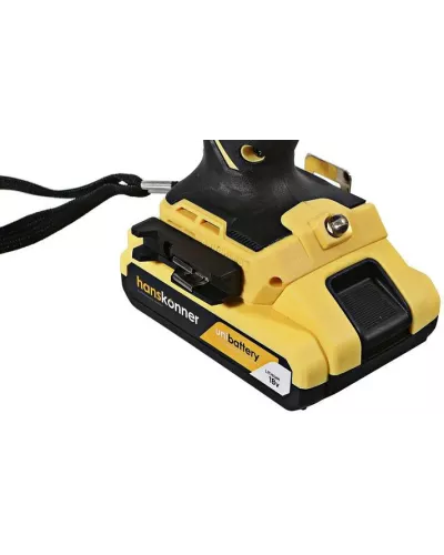 Аккумуляторный шуруповерт Hanskonner HCD1865BLC Unibattery
