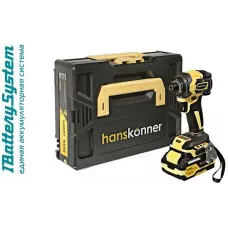 Аккумуляторный ударный винтоверт Hanskonner HCD20280BLC 1BatterySystem
