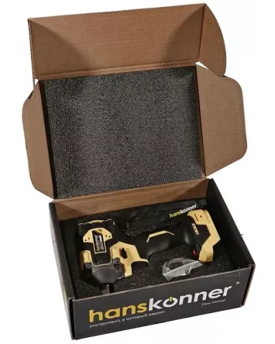 Аккумуляторный ударный гайковерт Hanskonner HCD20420BL 1BatterySystem