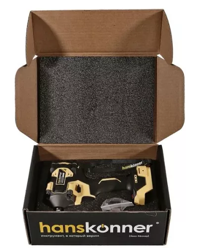 Аккумуляторный ударный гайковерт Hanskonner HCD20420BL 1BatterySystem