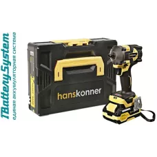 HCD20420BLC Аккумуляторный ударный гайковерт Hanskonner 1BatterySystem, 4603010129264, шт