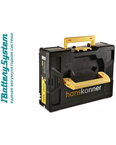 HCD2065BLIC Аккумуляторный шуруповерт Hanskonner 1BatterySystem