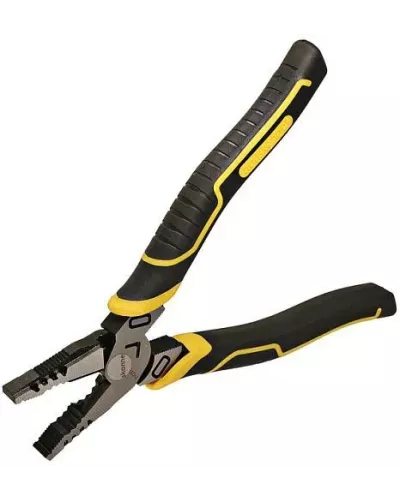 Пассатижи 200мм, эксц. шарнир,+30% к силе реза, СrV, TPR рук., Hanskonner