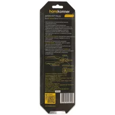 Длинногубцы 200мм, эксц. шарнир,+30% к силе реза, СrV, TPR рук., Hanskonner