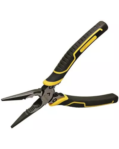 Длинногубцы 200мм, эксц. шарнир,+30% к силе реза, СrV, TPR рук., Hanskonner