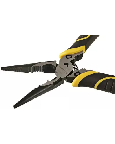 Длинногубцы 200мм, эксц. шарнир,+30% к силе реза, СrV, TPR рук., Hanskonner