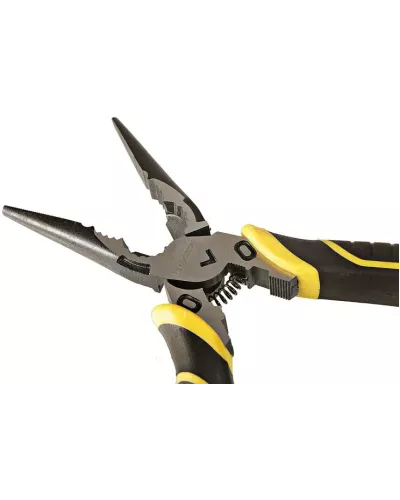 Длинногубцы 200мм, эксц. шарнир,+30% к силе реза, СrV, TPR рук., Hanskonner