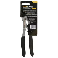 HK1020-06-A175 Клещи переставные 175мм,CrV,кнопочный шарнир, раскр. губ. 42мм(>62%), hanskonner 4603010127512 (CN), шт