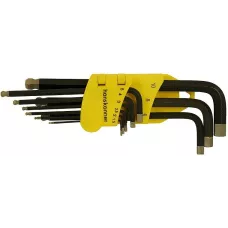 Набор шестигранных ключей длинн S2 ШАР наконе, АЛМАЗ 9шт (1.5-10мм), HANSKONNER, HK1045-04-9-L, 4603010117988, шт