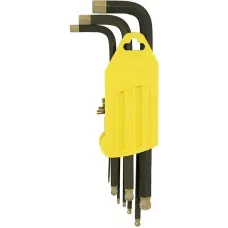 Набор шестигранных ключей длинн S2 ШАР наконе, АЛМАЗ 9шт (1.5-10мм), HANSKONNER, HK1045-04-9-L, 4603010117988, шт