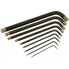 Набор шестигранных ключей длинн S2 ШАР наконе, АЛМАЗ 9шт (1.5-10мм), HANSKONNER, HK1045-04-9-L, 4603010117988, шт