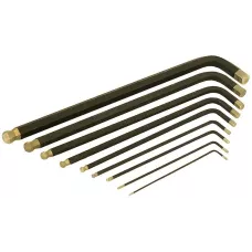 Набор шестигранных ключей супер-длинные S2 ШАР наконеч, АЛМАЗ 9 шт (1.5-10мм), HANSKONNER, HK1045-04-9-XL, 4603010118008, шт