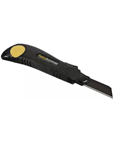 Нож 18мм, обрезиненный корпус, лезвие SK2 0.7мм, Hanskonner Нож 18мм, обрезиненный корпус, лезвие SK2 0.7мм, Hanskonner