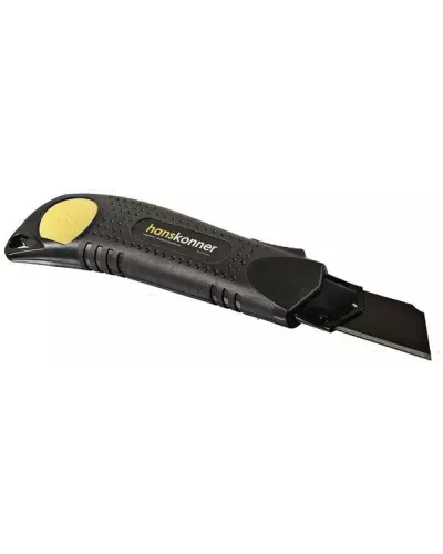 Нож 25мм, обрезиненный корпус, лезвие SK2 0.7мм, Hanskonner