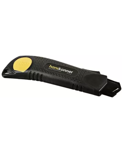 Нож 25мм, обрезиненный корпус, лезвие SK2 0.7мм, Hanskonner